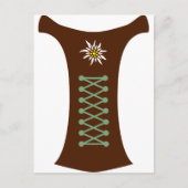 Oktoberfest Dirndl Postkarte (Vorderseite)