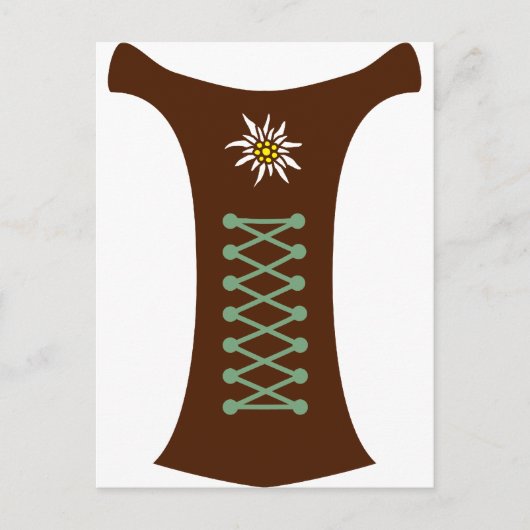 Oktoberfest Dirndl Postkarte (Vorderseite)