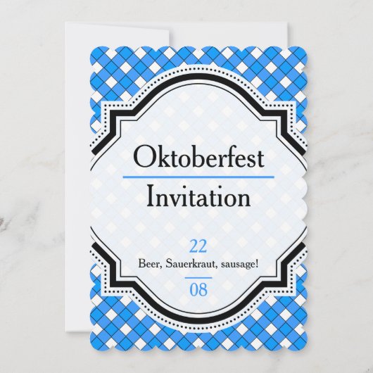 Oktoberfest Einladung (Rückseite)