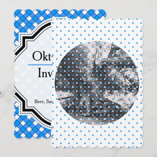 Oktoberfest Einladung (Vorne/Hinten)