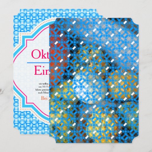 Oktoberfest Einladung (Vorne/Hinten)
