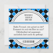 Oktoberfest Einladung (Rückseite)