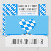 Oktoberfest Einladung (Vorne/Hinten)