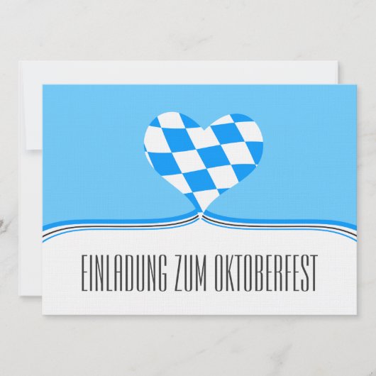 Oktoberfest Einladung (Vorderseite)
