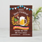 Oktoberfest Einladung (Stehend Vorderseite)