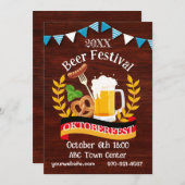 Oktoberfest Einladung (Vorne/Hinten)