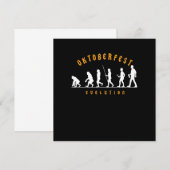 Oktoberfest Evolution Bierfestival Bretzel Entwurf Einladung (Vorne/Hinten)