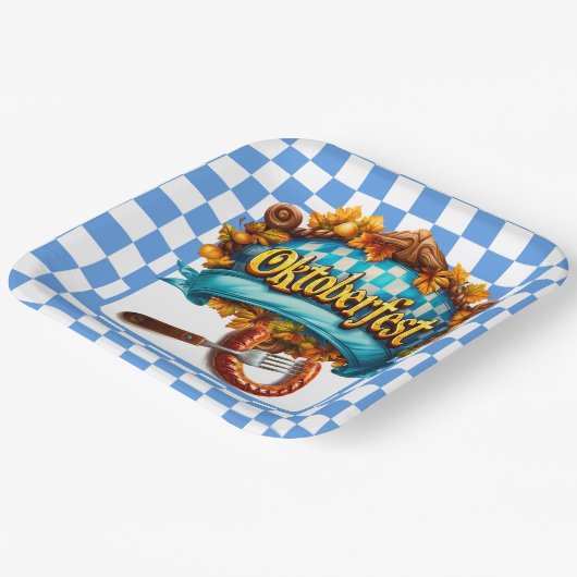 Oktoberfest Feast Pappteller (Gewinkelt)
