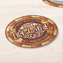 Oktoberfest-Festival Braunes Holz Bierfass 