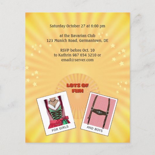 Oktoberfest Flyer (Hinten)