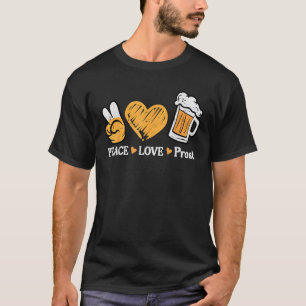 Oktoberfest Frieden Liebe Prost Deutsche Bayerisch T-Shirt
