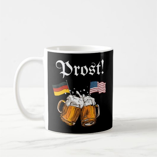 Oktoberfest für die deutsche amerikanische Flagge Kaffeetasse (Links)