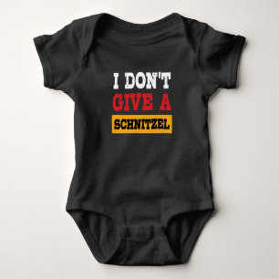 Oktoberfest geben nicht Schnitzel-Deutsch-Flagge Baby Strampler