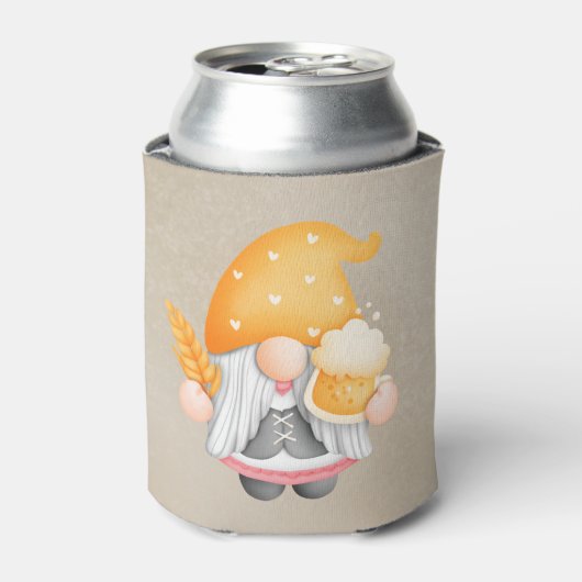 Oktoberfest Gnome Can Cooler Dosenkühler (Kanne Vorderseite)