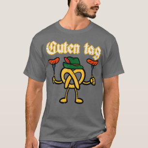Oktoberfest Guten Tag Pretzel Deutsches Kostüm Kin T-Shirt