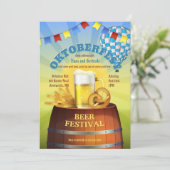 Oktoberfest Heißluft-Ballon-Einladung Einladung (Stehend Vorderseite)