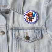 Oktoberfest Highland-Kuh  Button (Beispiel)