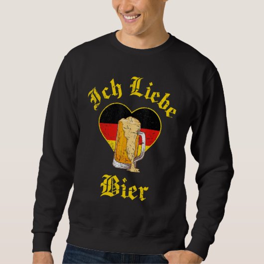 Oktoberfest Ich Liebe Beer Deutsches Bayerisches F Sweatshirt (Vorderseite)