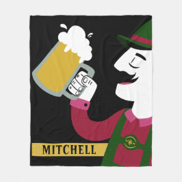 Oktoberfest individuelle Name Fleece Decke