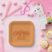 Oktoberfest Jahr Name Brauter Text auf 7" Platz Pappteller (Party)