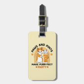 Oktoberfest Katzenpfeifen und Party Gepäckanhänger (Vorderseite vertikal)