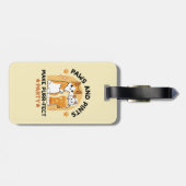 Oktoberfest Katzenpfeifen und Party Gepäckanhänger (Rückseite horizontal)