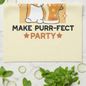 Oktoberfest Katzenpfeifen und Party Geschirrtuch (Gefaltet)