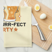 Oktoberfest Katzenpfeifen und Party Geschirrtuch (Viertel Falte)