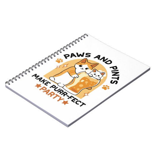 Oktoberfest Katzenpfeifen und Party Notizblock (Linke Seite)