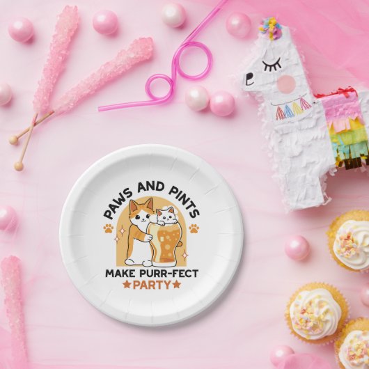 Oktoberfest Katzenpfeifen und Party Pappteller (Party)