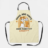 Oktoberfest Katzenpfeifen und Party Schürze (Vorderseite)
