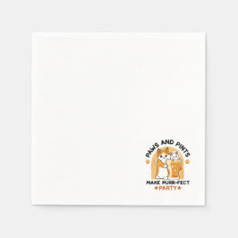 Oktoberfest Katzenpfeifen und Party Serviette
