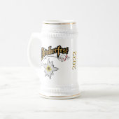 Oktoberfest Keramik Beer Stein Bierglas (Vorderseite Links)