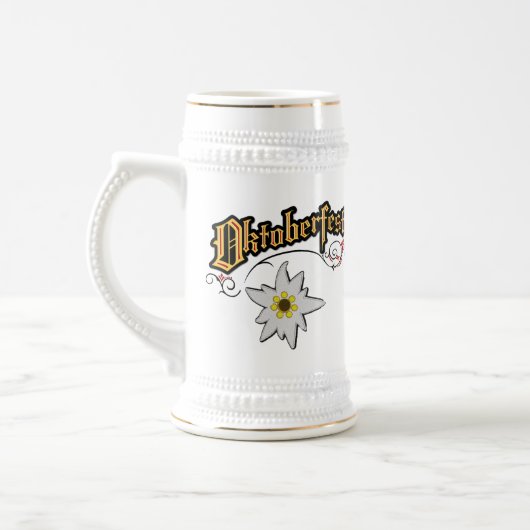 Oktoberfest Keramik Beer Stein Bierglas (Links)