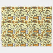 Oktoberfest-Menü Fleecedecke (Vorderseite (Horizontal))