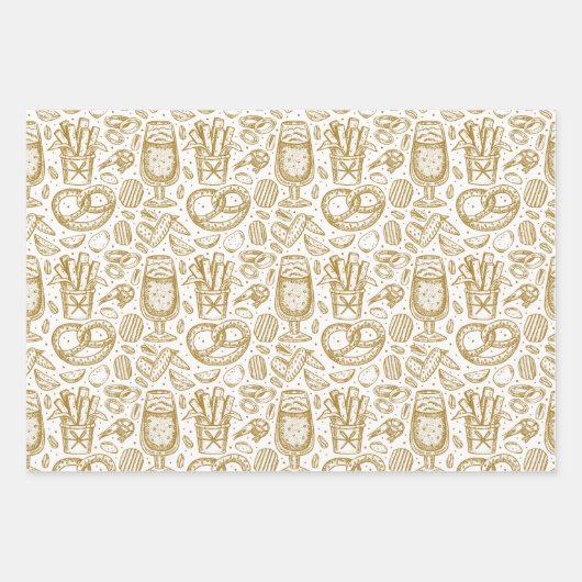 Oktoberfest-Menü Geschenkpapier Set (Vorderseite 3)