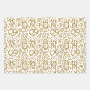 Oktoberfest-Menü Geschenkpapier Set