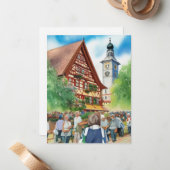 Oktoberfest Mitteilungskarte (Vorderseite/Rückseite Beispiel)