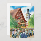 Oktoberfest Mitteilungskarte (Vorne/Hinten)
