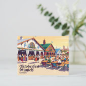 Oktoberfest München Deutschland Postkarte (Stehend Vorderseite)
