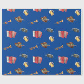 Oktoberfest Musik Geschenkpapier (Flach)