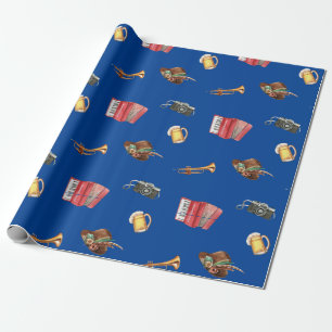 Oktoberfest Musik Geschenkpapier