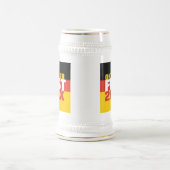 Oktoberfest Oktoberfest - Deutsche Flagge Bierglas (Mittel)