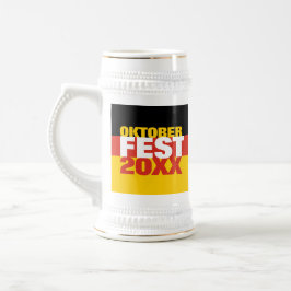 Oktoberfest Oktoberfest - Deutsche Flagge Bierglas