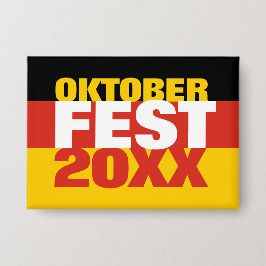 Oktoberfest Oktoberfest - Deutsche Flagge Button