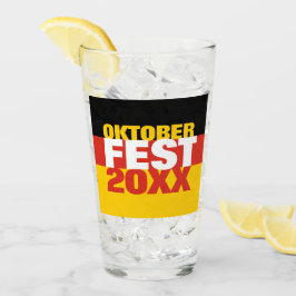 Oktoberfest Oktoberfest - Deutsche Flagge Glas