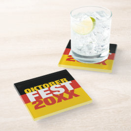 Oktoberfest Oktoberfest - Deutsche Flagge Glasuntersetzer