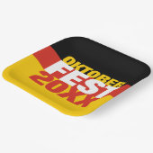 Oktoberfest Oktoberfest - Deutsche Flagge Pappteller (Gewinkelt)