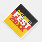 Oktoberfest Oktoberfest - Deutsche Flagge Serviette (Ecke)