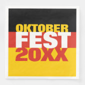 Oktoberfest Oktoberfest - Deutsche Flagge Serviette (Vorderseite)
